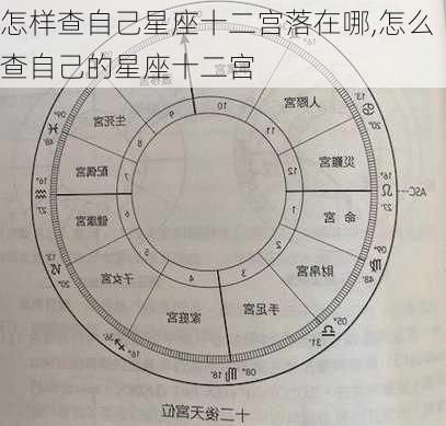 怎样查自己星座十二宫落在哪,怎么查自己的星座十二宫