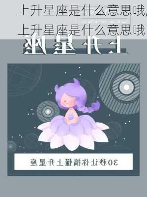 上升星座是什么意思哦,上升星座是什么意思哦