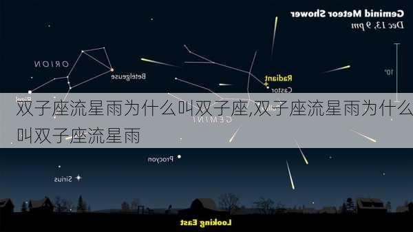 双子座流星雨为什么叫双子座,双子座流星雨为什么叫双子座流星雨