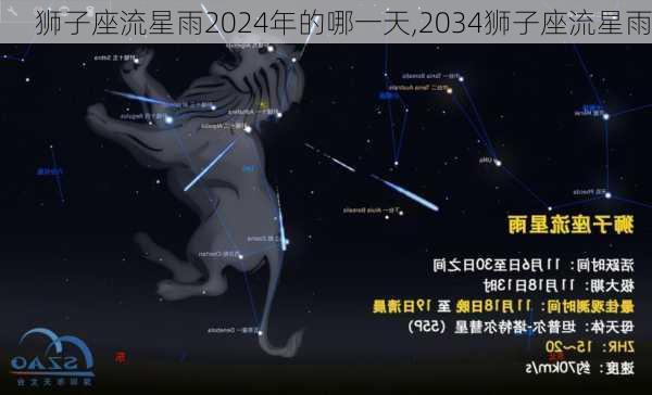 狮子座流星雨2024年的哪一天,2034狮子座流星雨