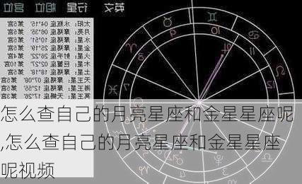 怎么查自己的月亮星座和金星星座呢,怎么查自己的月亮星座和金星星座呢视频