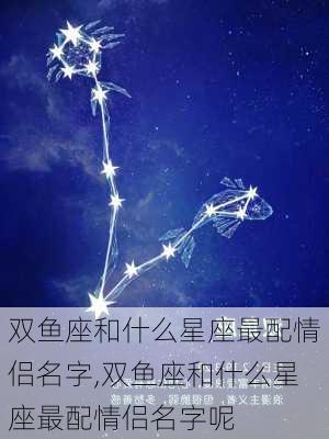 双鱼座和什么星座最配情侣名字,双鱼座和什么星座最配情侣名字呢