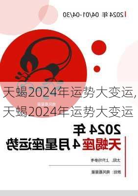 天蝎2024年运势大变运,天蝎2024年运势大变运