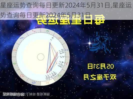 星座运势查询每日更新2024年5月31日,星座运势查询每日更新2024年5月31日