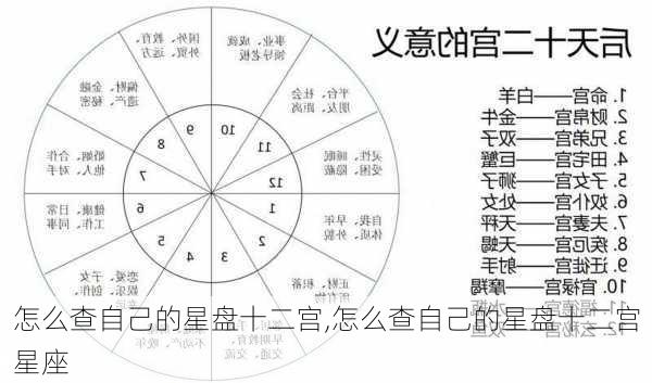 怎么查自己的星盘十二宫,怎么查自己的星盘十二宫星座