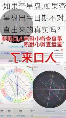 如果查星盘,如果查星盘出生日期不对,查出来的真实吗?