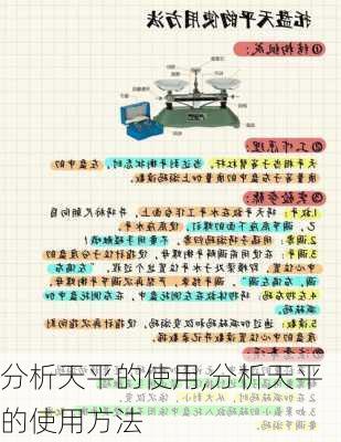 分析天平的使用,分析天平的使用方法