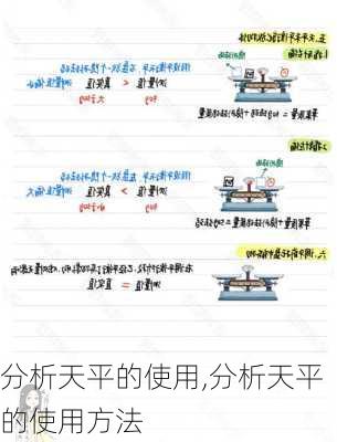 分析天平的使用,分析天平的使用方法