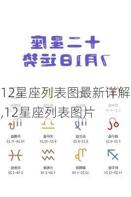 12星座列表图最新详解,12星座列表图片