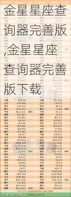 金星星座查询器完善版,金星星座查询器完善版下载