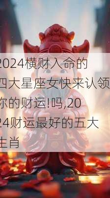 2024横财入命的四大星座女快来认领你的财运!吗,2024财运最好的五大生肖