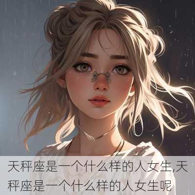 天秤座是一个什么样的人女生,天秤座是一个什么样的人女生呢