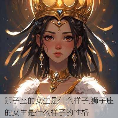 狮子座的女生是什么样子,狮子座的女生是什么样子的性格