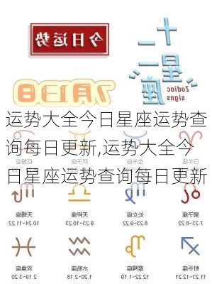 运势大全今日星座运势查询每日更新,运势大全今日星座运势查询每日更新