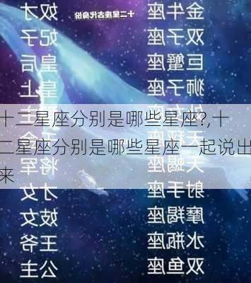 十二星座分别是哪些星座?,十二星座分别是哪些星座一起说出来