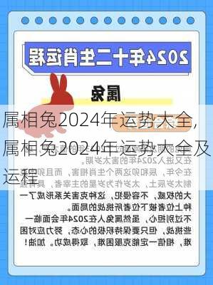 属相兔2024年运势大全,属相兔2024年运势大全及运程