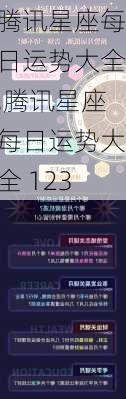 腾讯星座每日运势大全,腾讯星座每日运势大全 123