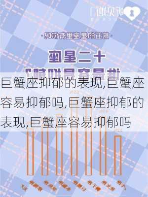 巨蟹座抑郁的表现,巨蟹座容易抑郁吗,巨蟹座抑郁的表现,巨蟹座容易抑郁吗